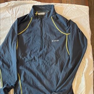 Columbia Men's Navy Performance shirt with Yellow Accents
